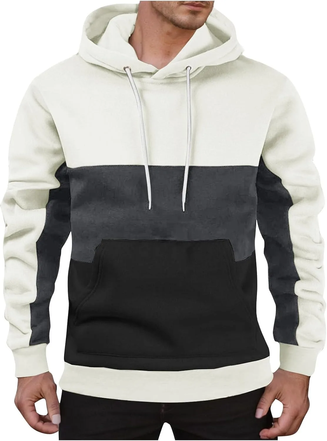 Толстовка с капюшоном для мужчин Color Block с карманом
Толстовка с капюшоном для мужчин Color Block с карманом