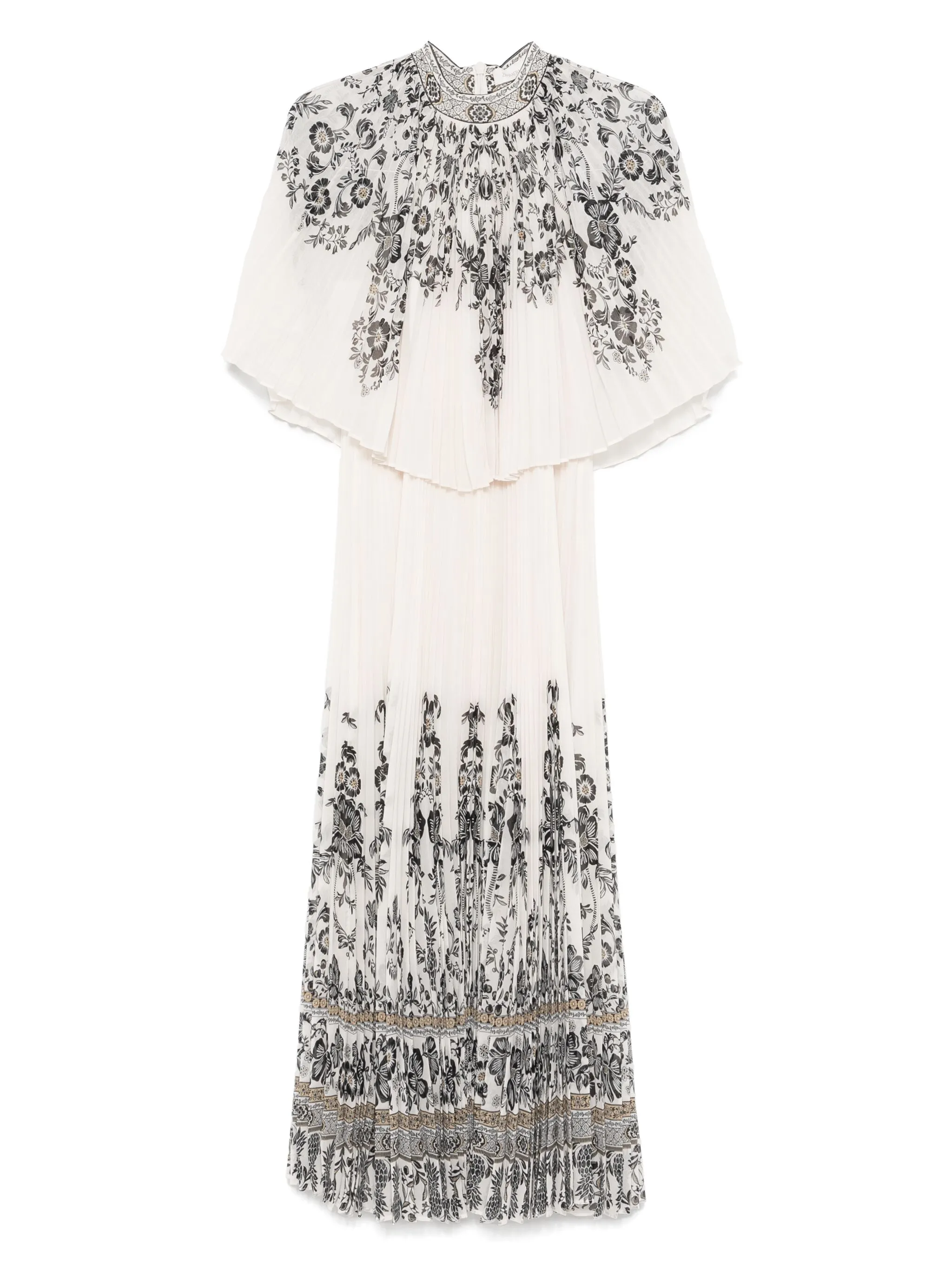 Плиссированное платье с кейпом Zimmermann, нейтральный
Плиссированное платье с кейпом Zimmermann, нейтральный