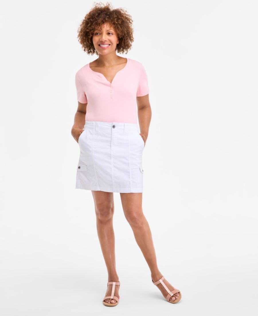 Женская юбка-карго с зигзагообразным принтом и карманами, размер 2P-24W Style & Co, Bright White
Женская юбка-карго с зигзагообразным принтом и карманами, размер 2P-24W Style & Co, Bright White