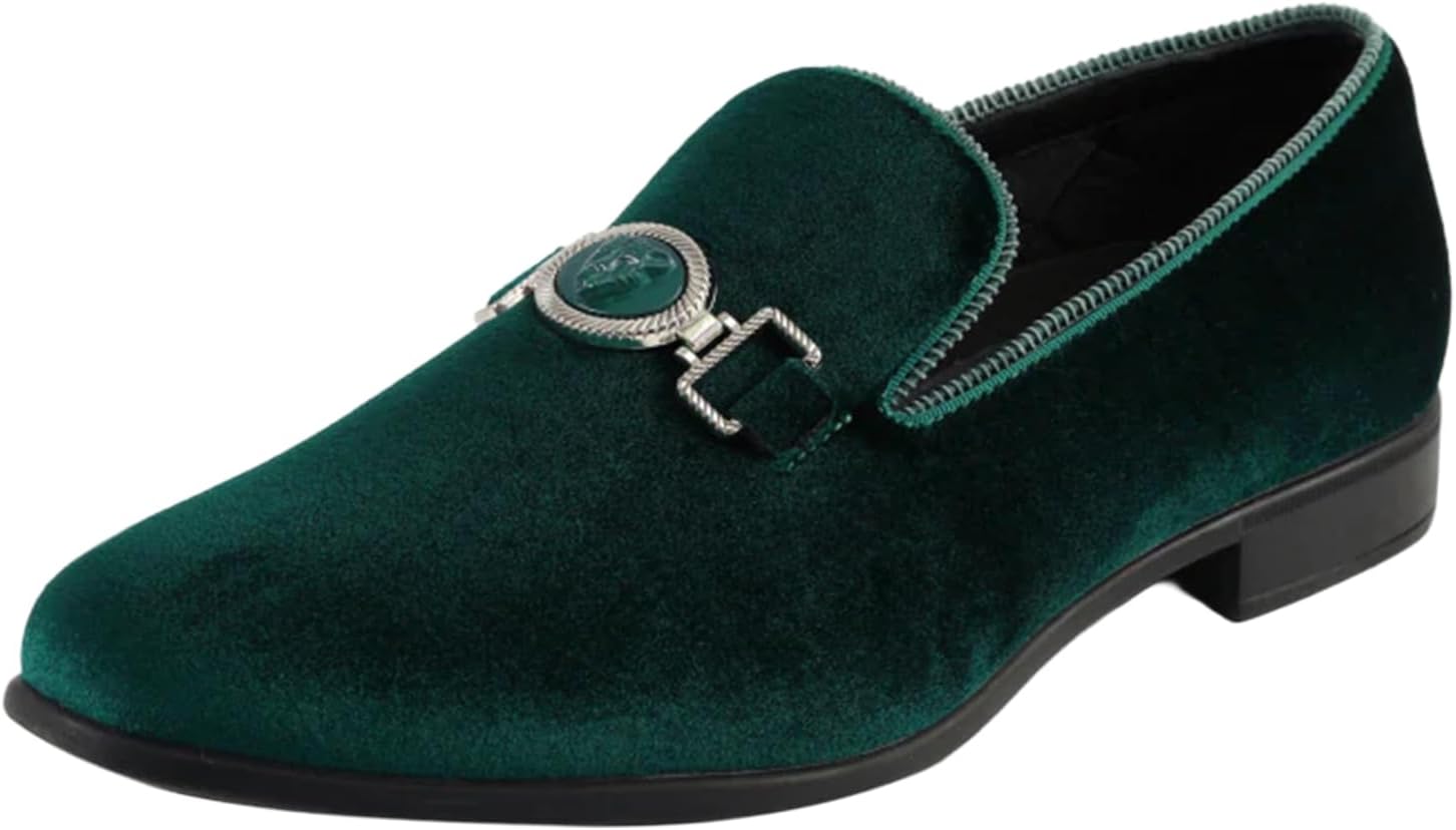 Мужские лоферы Amali Velvet Slip-On с львиным декором, тапочки для смокинга, лоферы с металлической цепочкой, Green (Antonio)
Мужские лоферы Amali Velvet Slip-On с львиным декором, тапочки для смокинга, лоферы с металлической цепочкой, Green (Antonio)