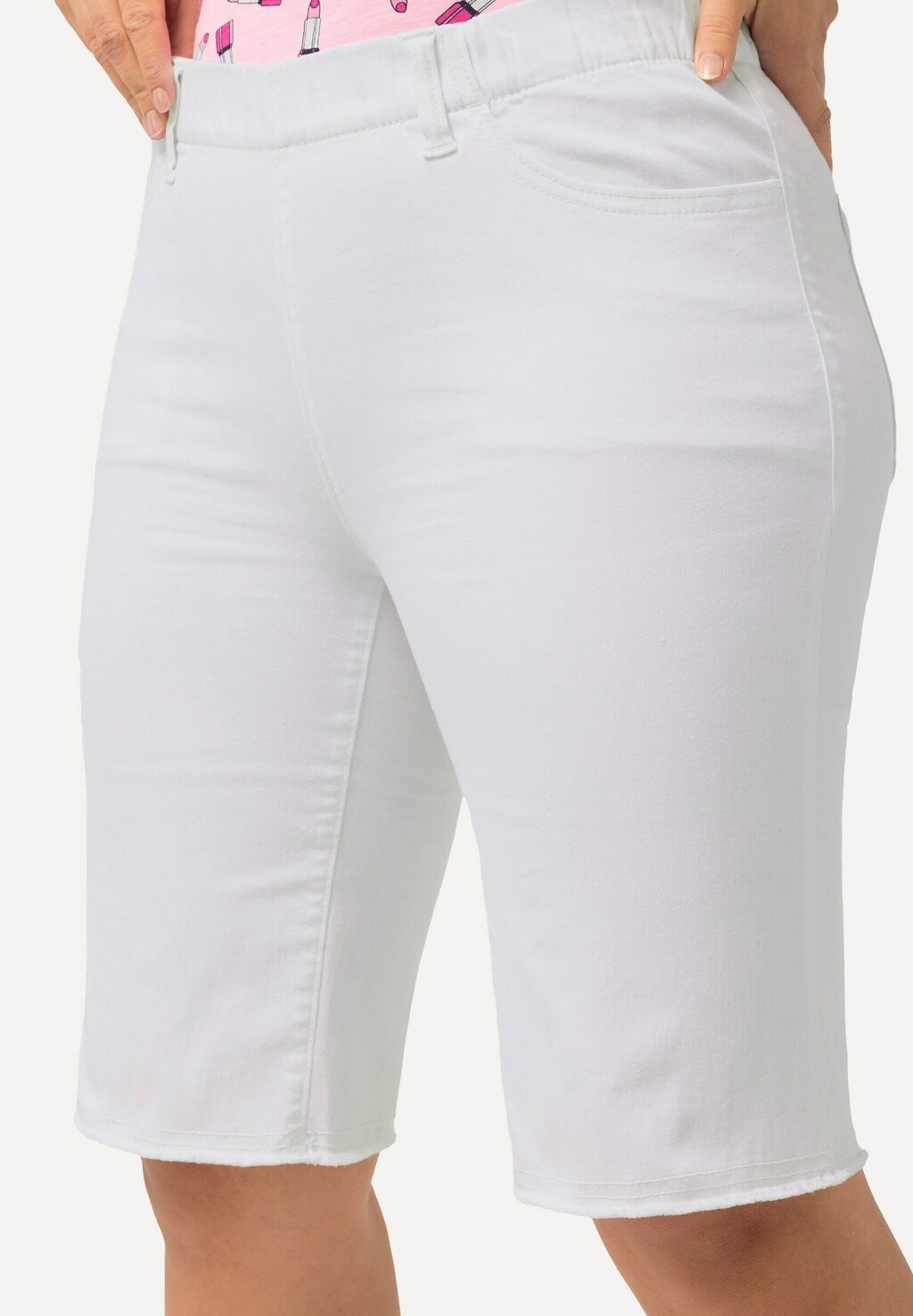 Шорты ELASTISCHE BAND Ulla Popken, кремовый 
Шорты ELASTISCHE BAND Ulla Popken, кремовый