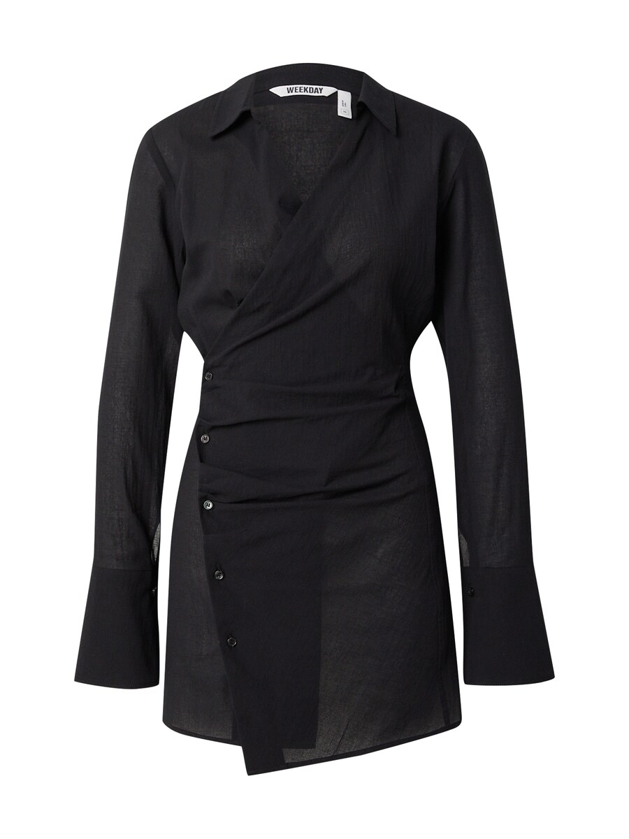 Платье-рубашка WEEKDAY Pomelo, черный
Платье-рубашка WEEKDAY Pomelo, черный