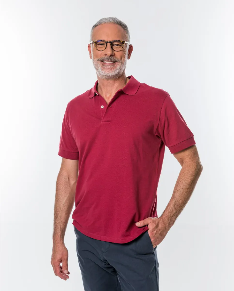 Мужская рубашка-поло из пике темно-красного цвета Wickett Jones, бордовый
Мужская рубашка-поло из пике темно-красного цвета Wickett Jones, бордовый