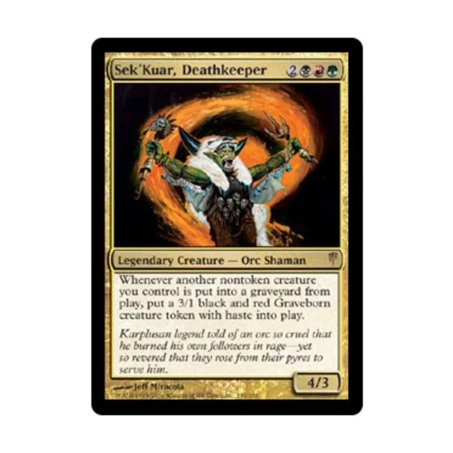 CCG Сек'Куар, Хранитель смерти ( клавиша R), MTG - Coldsnap
CCG Сек'Куар, Хранитель смерти ( клавиша R), MTG - Coldsnap