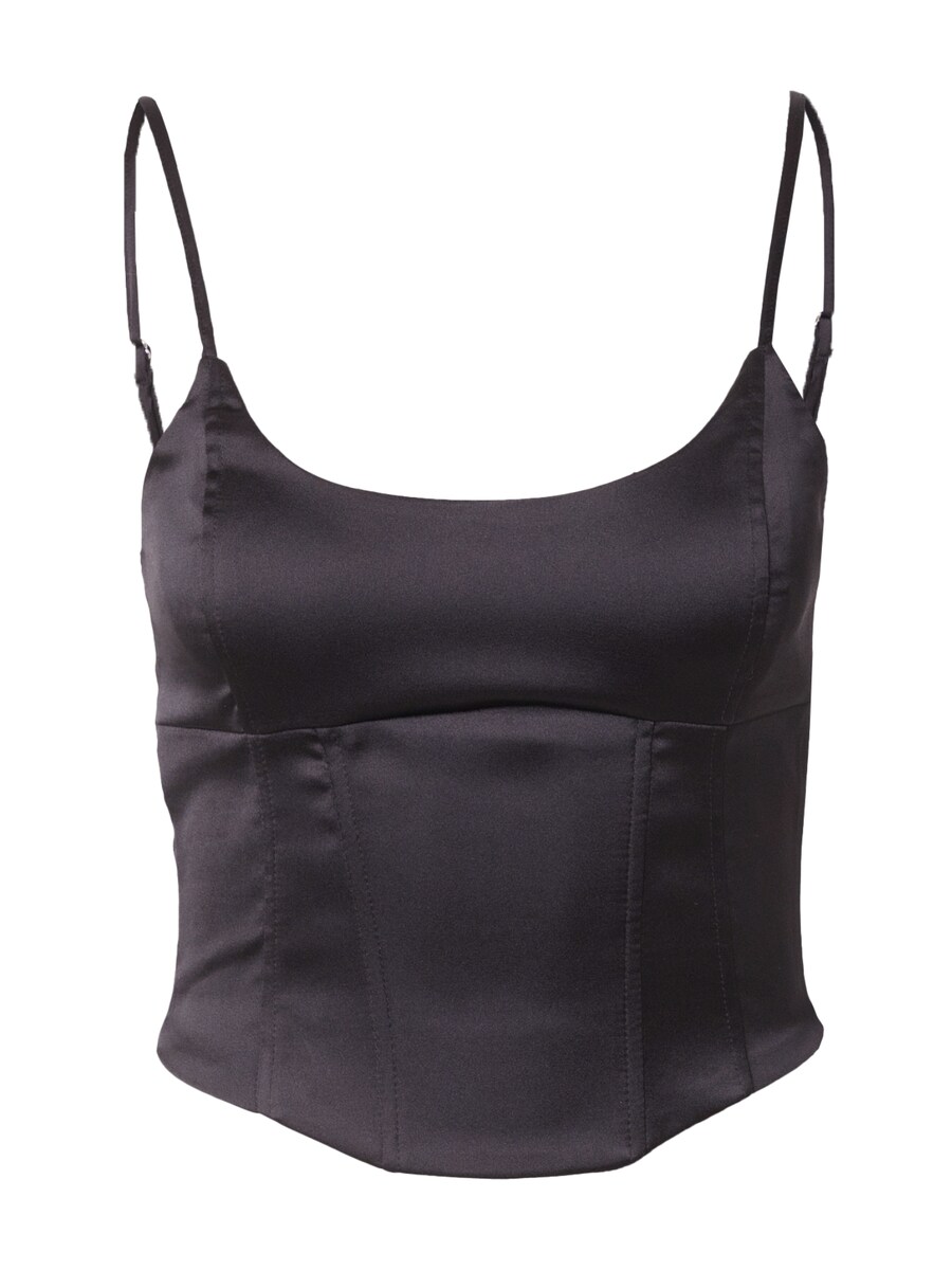 Топ Bershka, черный 
Топ Bershka, черный