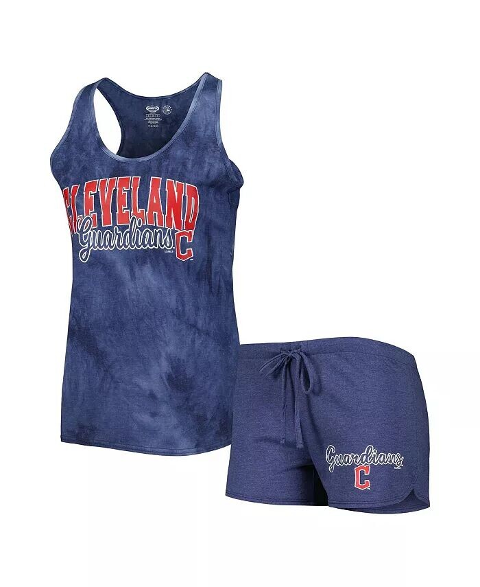 Женский темно-синий комплект для сна с майкой и шортами Billboard Racerback Cleveland Guardians Concepts Sport
Женский темно-синий комплект для сна с майкой и шортами Billboard Racerback Cleveland Guardians Concepts Sport