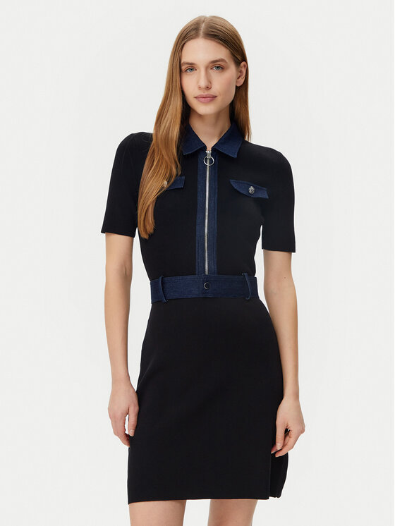 Облегающее трикотажное платье 251-RMJEAN Morgan, черный 
Облегающее трикотажное платье 251-RMJEAN Morgan, черный