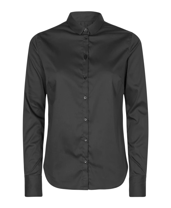 Черная рубашка с длинными рукавами Mos Mosh, черный
Черная рубашка с длинными рукавами Mos Mosh, черный