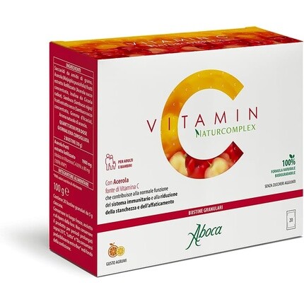 Aboca Vitamin C Naturcomplex - источник витамина С из ацеролы для поддержки иммунной системы и снижения усталости