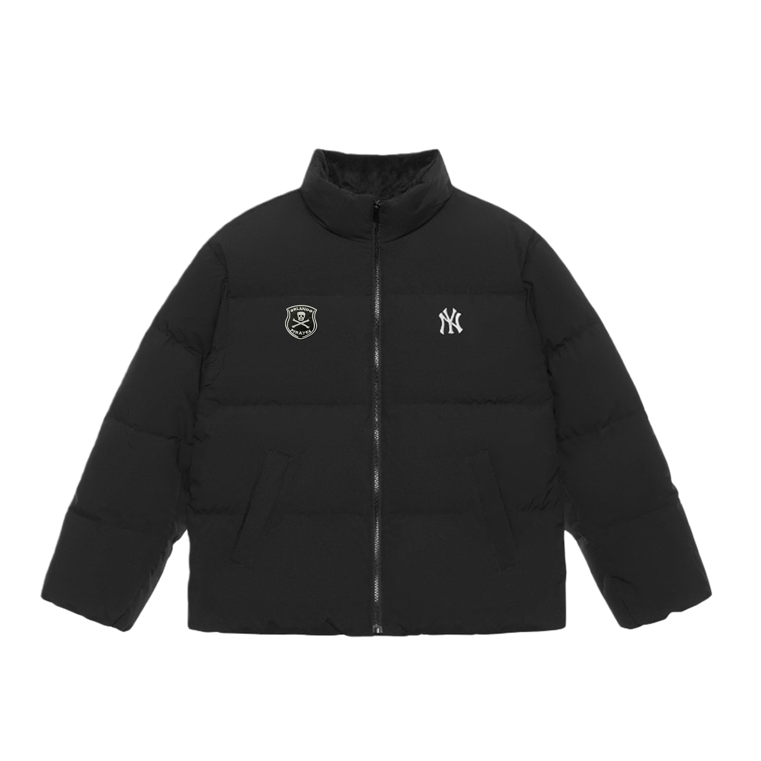 MLB Пуховая куртка унисекс, черная, с воротником-стойкой, утепленная
MLB Пуховая куртка унисекс, черная, с воротником-стойкой, утепленная