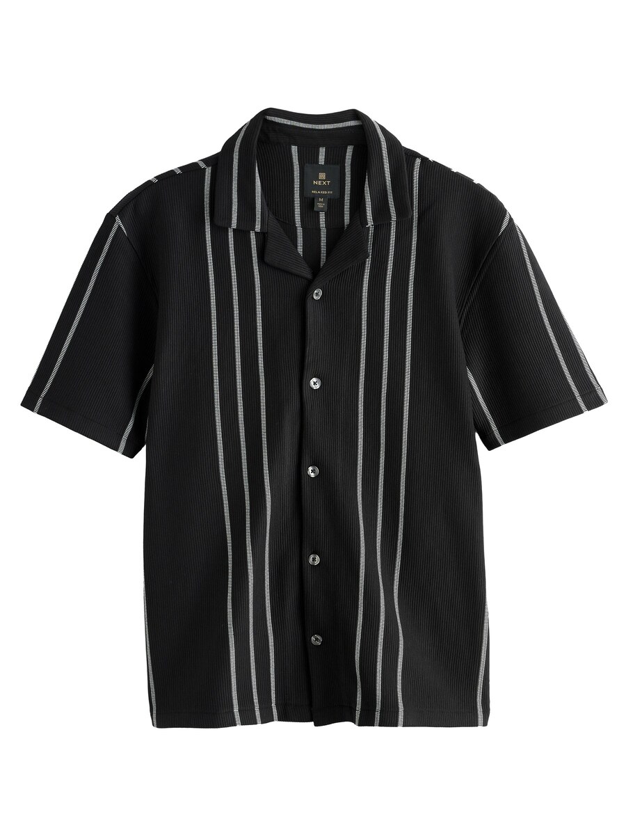 Рубашка обычного кроя на пуговицах Next, черный
Рубашка обычного кроя на пуговицах Next, черный