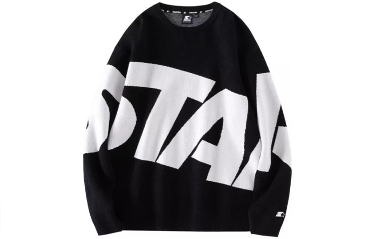 Свитер унисекс черный STARTER 
Свитер унисекс черный STARTER