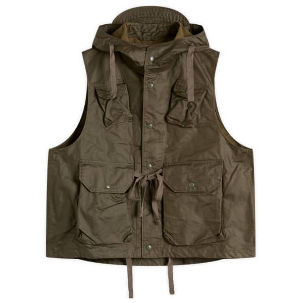 Полевой жилет из вощеного хлопка Engineered Garments, оливковый
Полевой жилет из вощеного хлопка Engineered Garments, оливковый