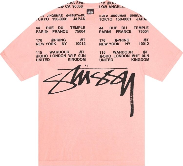 Футболка Stussy Locations Pigment Dyed 'Coral', розовый
Футболка Stussy Locations Pigment Dyed 'Coral', розовый