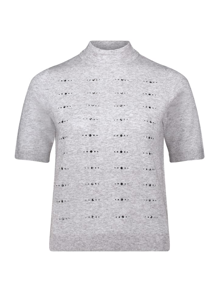 Тонкий трикотажный свитер с воротником-стойкой в цвете светло-серебристый меланж Betty Barclay
Тонкий трикотажный свитер с воротником-стойкой в цвете светло-серебристый меланж Betty Barclay