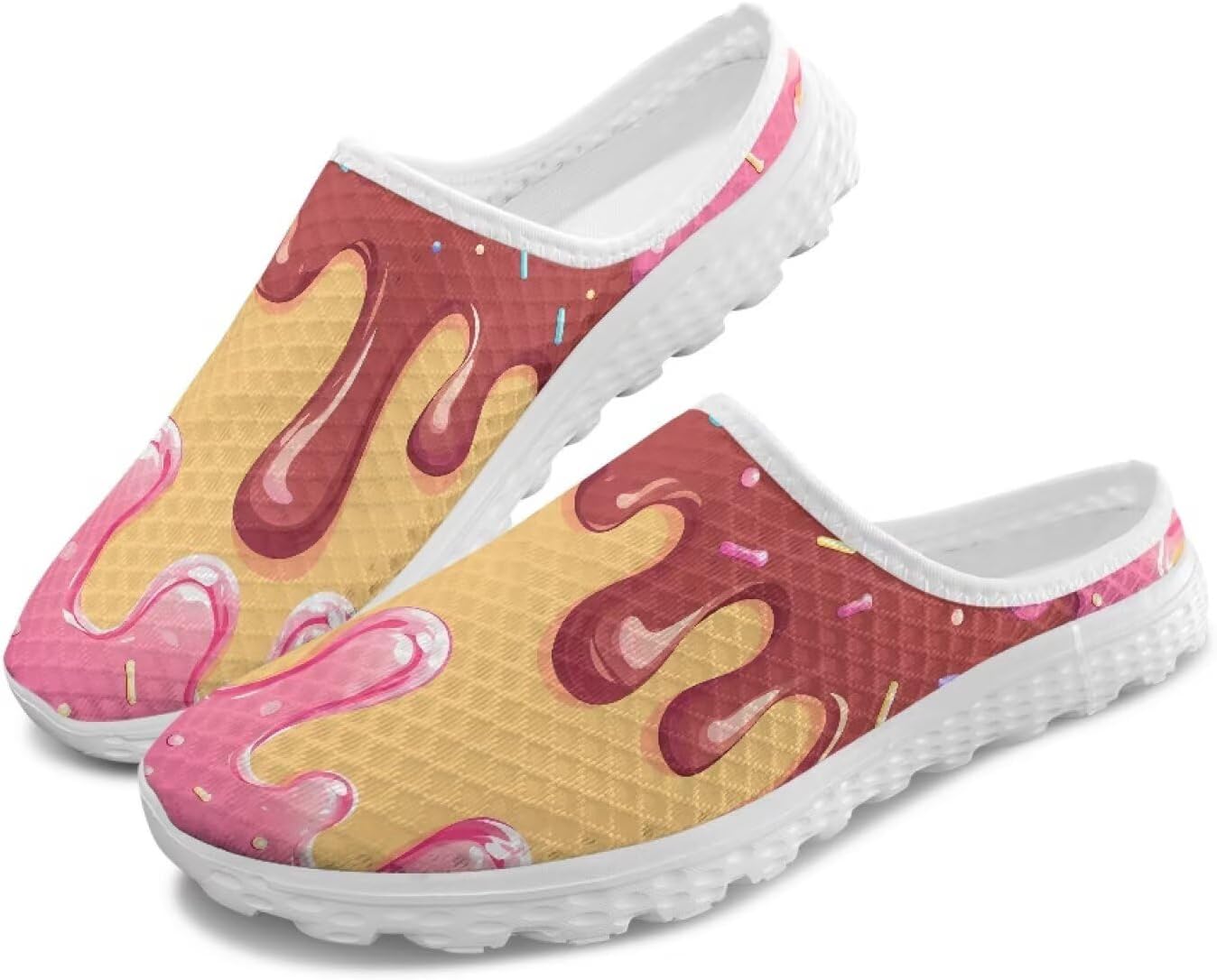 Полуботинки-тапочки, повседневные спортивные туфли без шнурков, прогулочные мюли с противоскользящей подошвой для дома и улицы, женские Tomeusey, Ice Cream Print
Полуботинки-тапочки, повседневные спортивные туфли без шнурков, прогулочные мюли с противоскользящей подошвой для дома и улицы, женские Tomeusey, Ice Cream Print