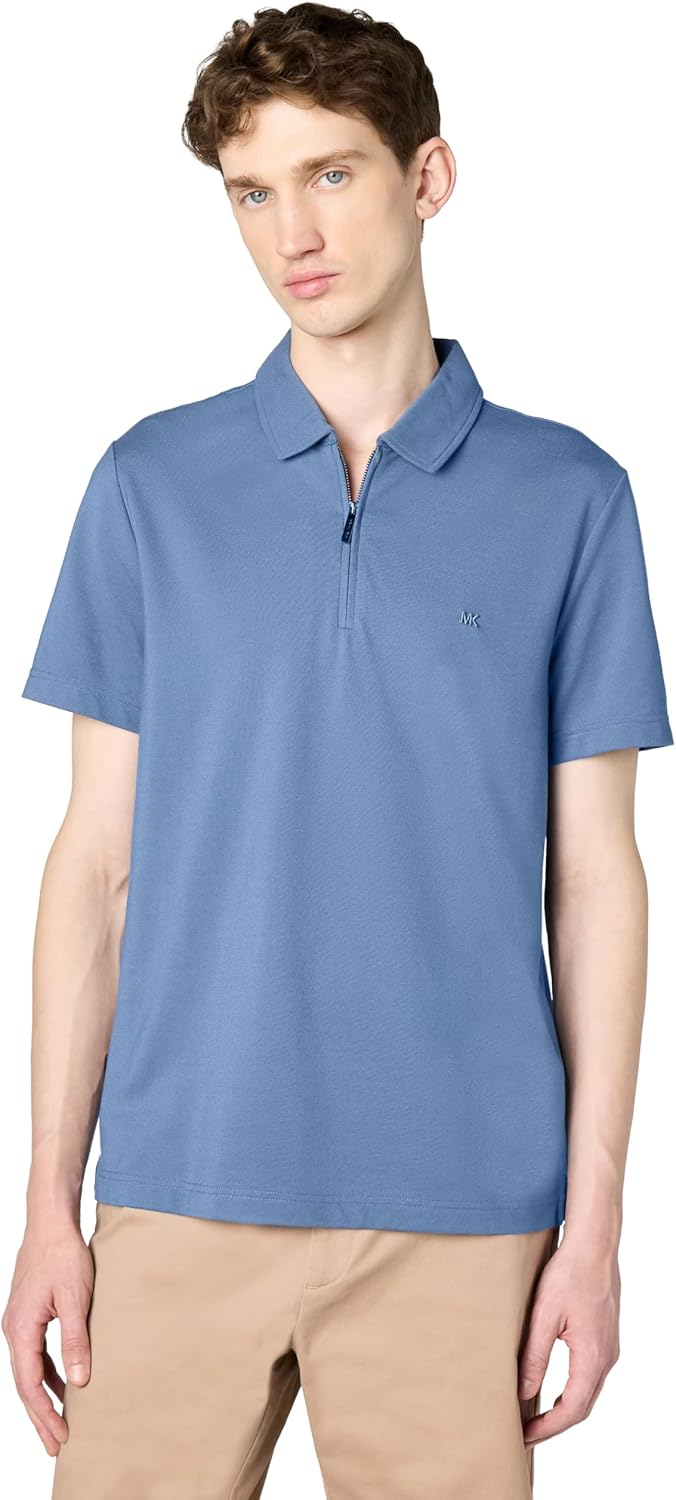Michael Kors мужская поло с коротким рукавом и молнией Sleek Pique, Dark Chambray
Michael Kors мужская поло с коротким рукавом и молнией Sleek Pique, Dark Chambray