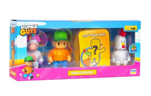Stumble Guys, Мини-фигурки, 4 шт.
Stumble Guys, Мини-фигурки, 4 шт.