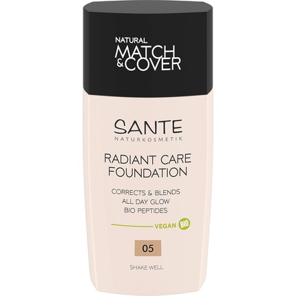 Radiant Care Foundation 05 Нейтральный бежевый веганская основа Sante Naturkosmetik
Radiant Care Foundation 05 Нейтральный бежевый веганская основа Sante Naturkosmetik