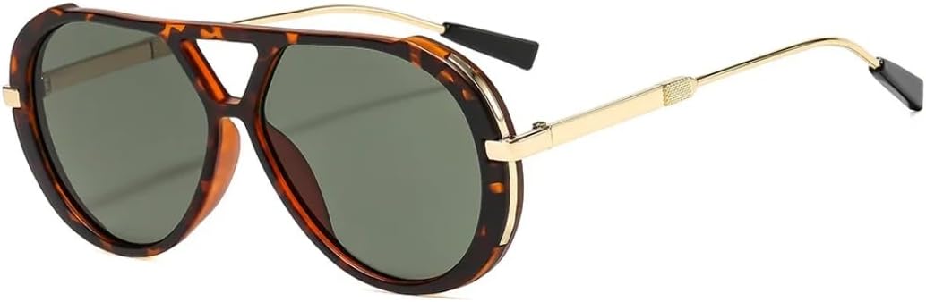 Ретро-солнцезащитные очки с двойным лучом для женщин, роскошные, с леопардовым принтом и градиентом, мужские панк-очки с защитой от УФ-излучения UV400 UATXTAU, Leopard Green
Ретро-солнцезащитные очки с двойным лучом для женщин, роскошные, с леопардовым принтом и градиентом, мужские панк-очки с защитой от УФ-излучения UV400 UATXTAU, Leopard Green