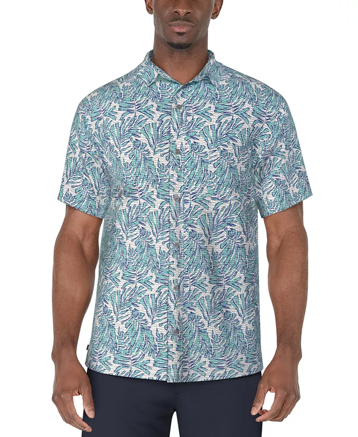 Мужская рубашка-поло для гольфа с коротким рукавом из ткани сирсакер с принтом пальм PGA TOUR, белый
Мужская рубашка-поло для гольфа с коротким рукавом из ткани сирсакер с принтом пальм PGA TOUR, белый