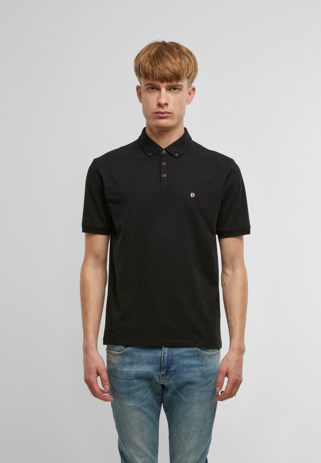Рубашка поло 883 Police, черный 
Рубашка поло 883 Police, черный