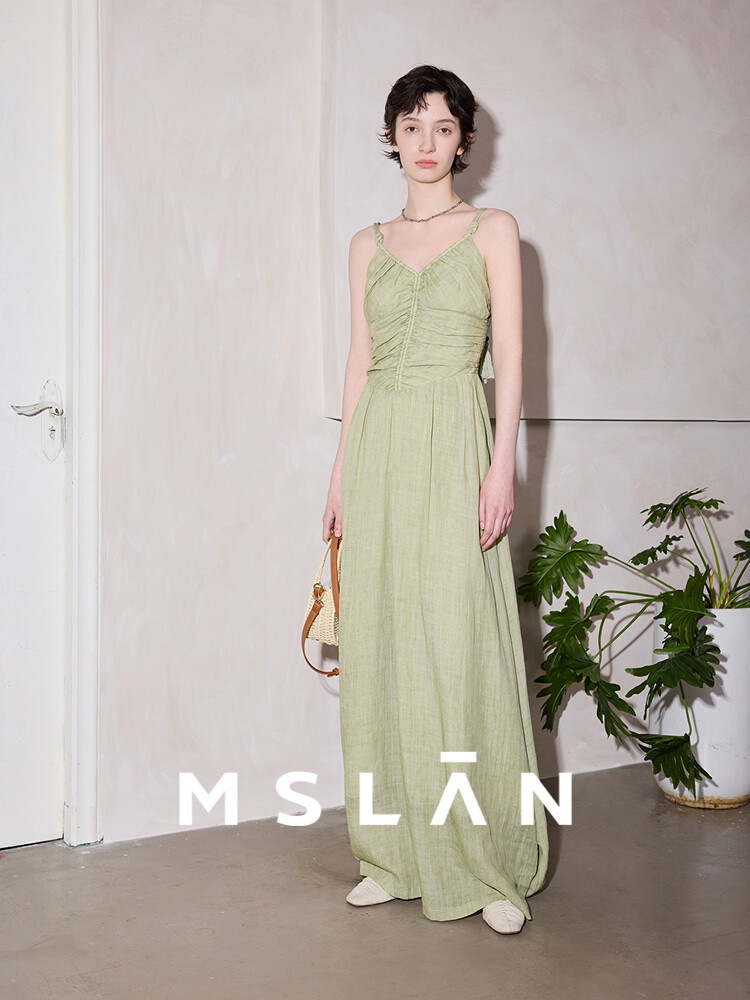 Платье MSlan на бретельках, серо-зеленый
Платье MSlan на бретельках, серо-зеленый