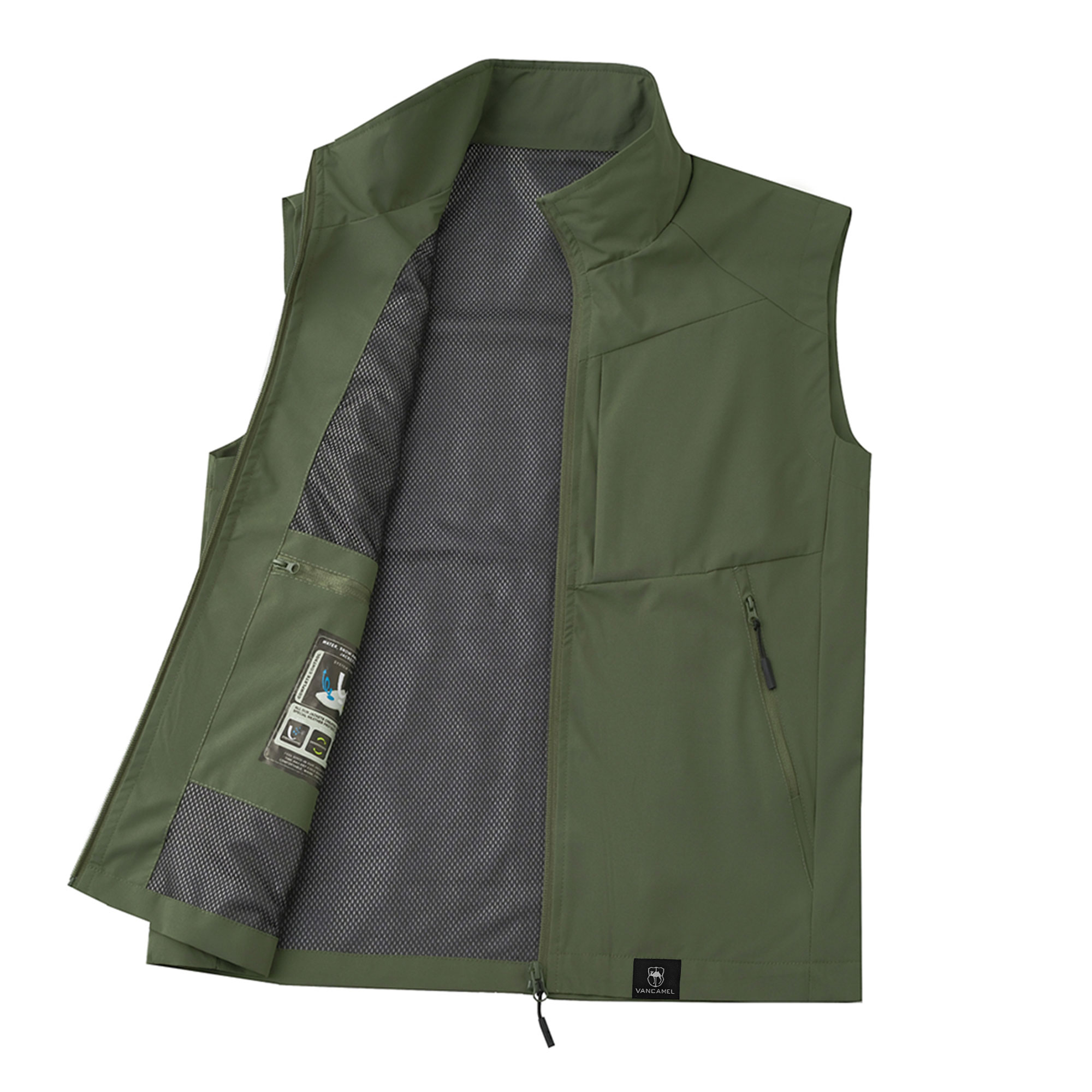 Жилет Unisex Stand Collar Moderate Urban Techwear VanCamel, army зеленый
Жилет Unisex Stand Collar Moderate Urban Techwear VanCamel, army зеленый