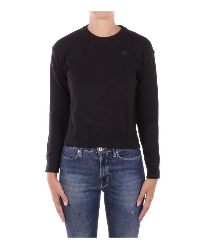 Свитер с логотипом спереди, смесь хлопка и кашемира. K-Way, черный
Свитер с логотипом спереди, смесь хлопка и кашемира. K-Way, черный