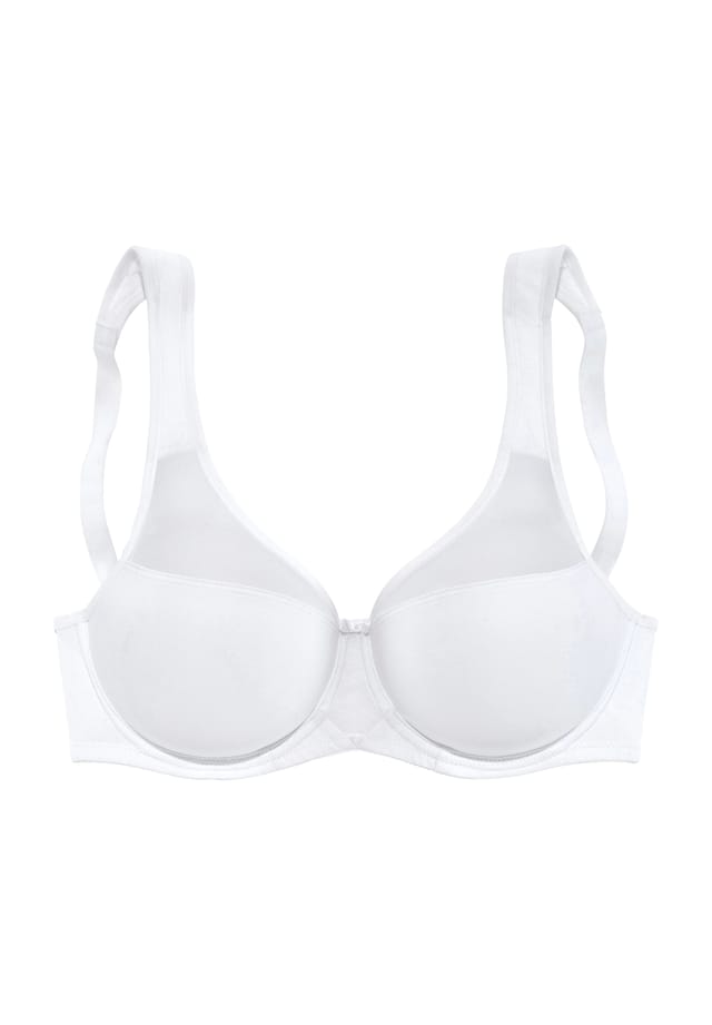 Идеальный базовый минимизирующий бюстгальтер-петля Lascana, белый
Идеальный базовый минимизирующий бюстгальтер-петля Lascana, белый