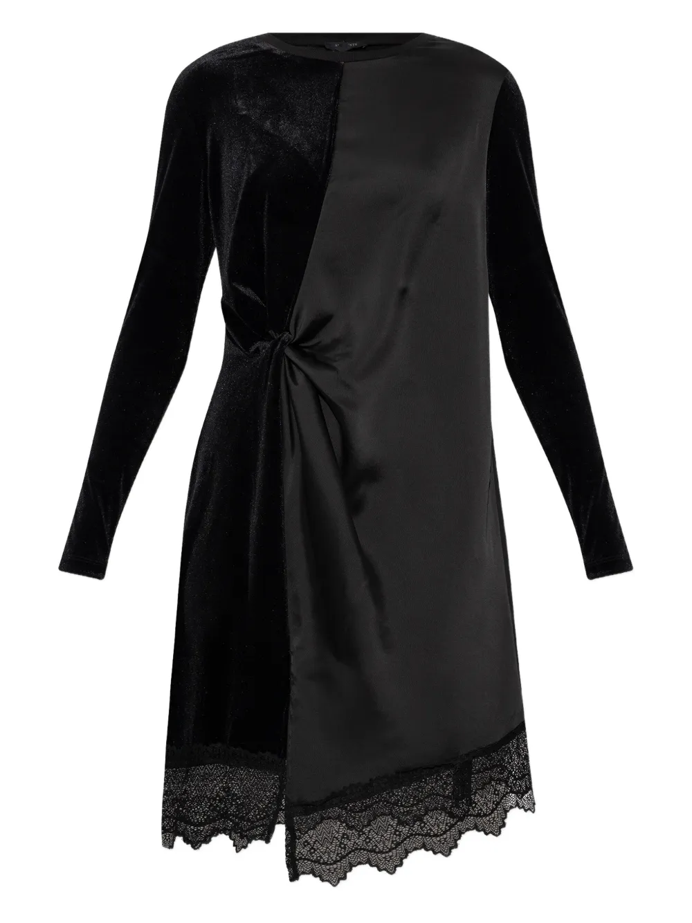 Кружевное платье Lana с узлом Allsaints, черный
Кружевное платье Lana с узлом Allsaints, черный