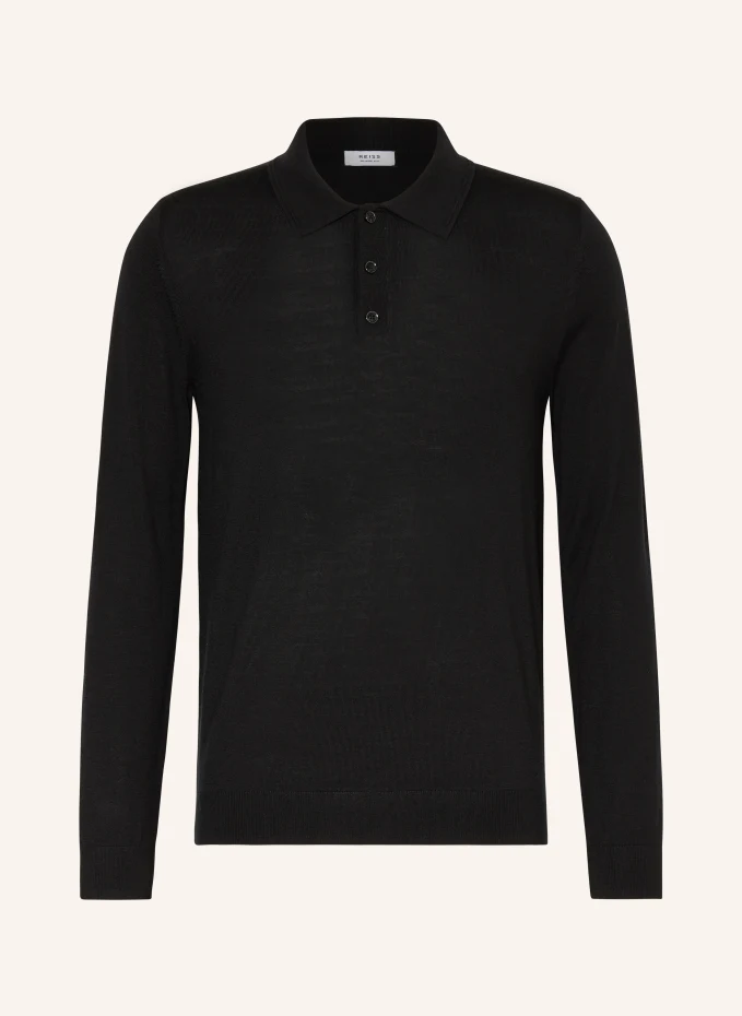 Трикотажная рубашка-поло trafford из шерсти мериноса Reiss, черный
Трикотажная рубашка-поло trafford из шерсти мериноса Reiss, черный