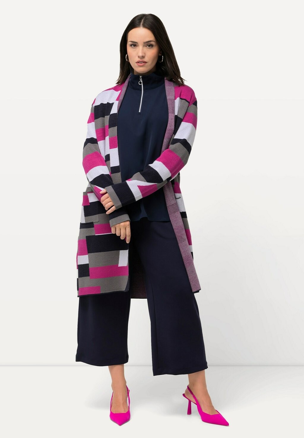 Кардиган Ulla Popken, светло-розовый
Кардиган Ulla Popken, светло-розовый