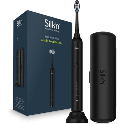 Звуковая электрическая щетка Sonicsmile Plus для чистых и белых зубов, срок службы батареи до 90 дней, черный/белый, Silk'N
Звуковая электрическая щетка Sonicsmile Plus для чистых и белых зубов, срок службы батареи до 90 дней, черный/белый, Silk'N
