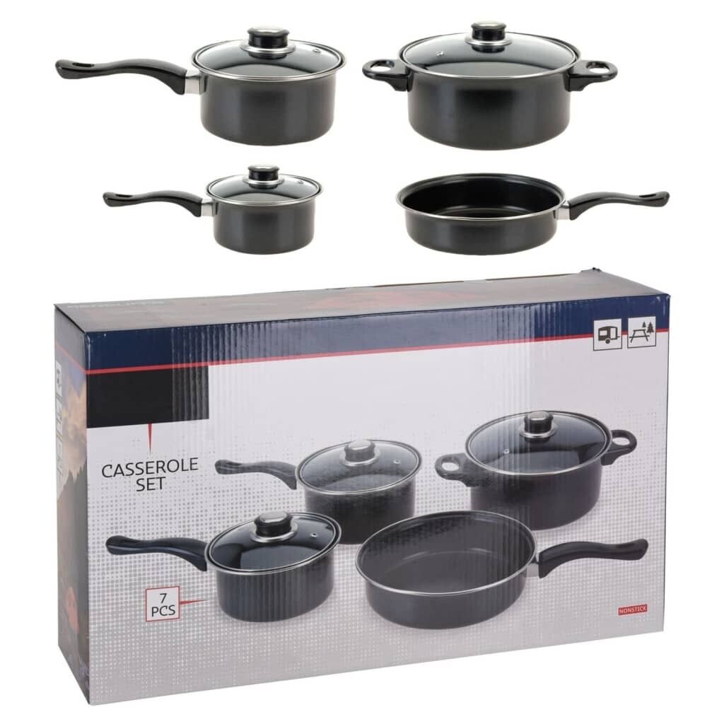 Отличная посуда 7 шт. Набор кастрюль с антипригарным покрытием Excellent Houseware, черный
Отличная посуда 7 шт. Набор кастрюль с антипригарным покрытием Excellent Houseware, черный