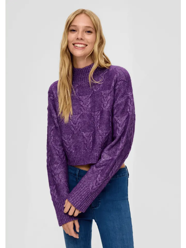 Пуловер QS Strick langarm, фиолетовый
Пуловер QS Strick langarm, фиолетовый