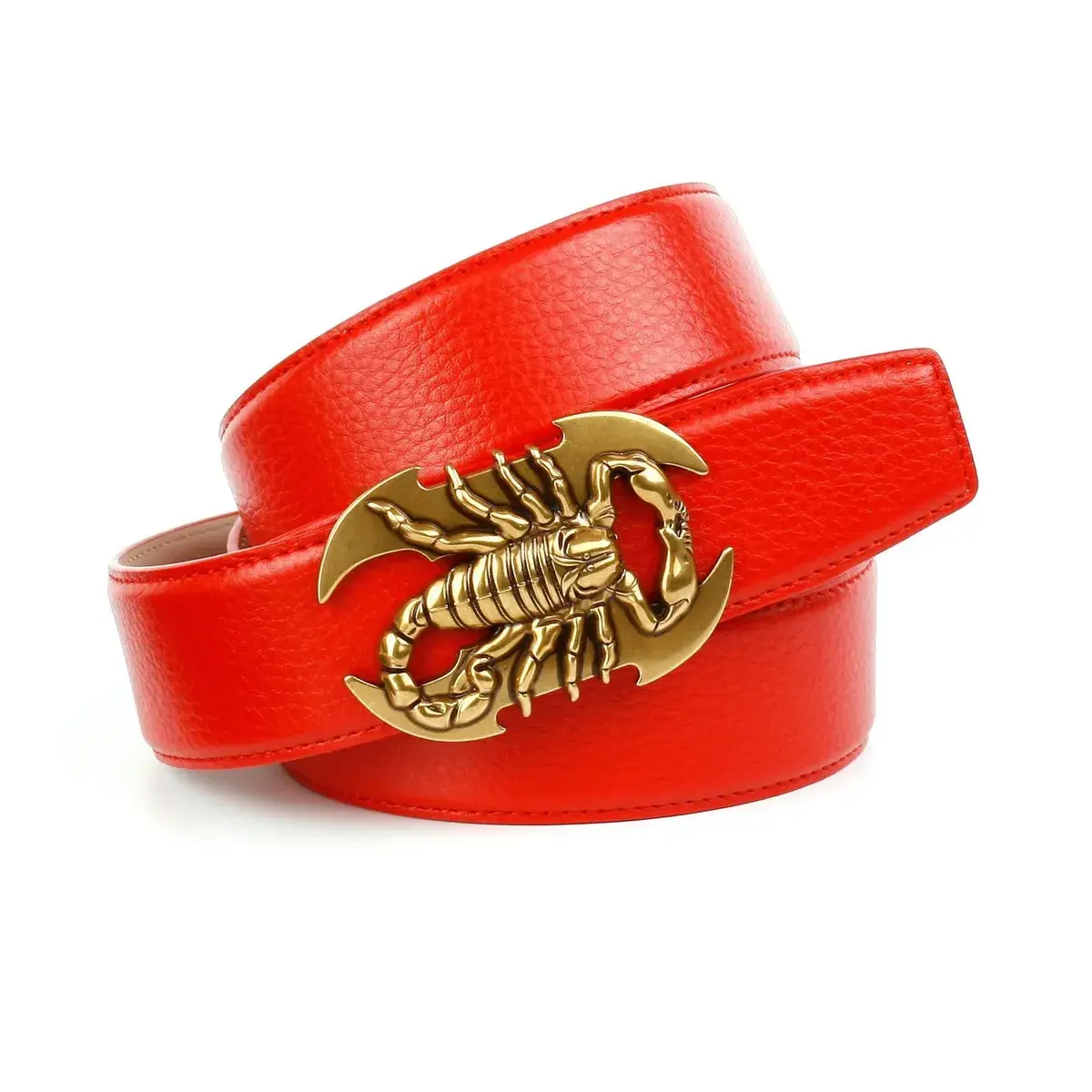 Кожаный ремень Anthoni Crown с застежкой "скорпион" для особых случаев, красный
Кожаный ремень Anthoni Crown с застежкой "скорпион" для особых случаев, красный