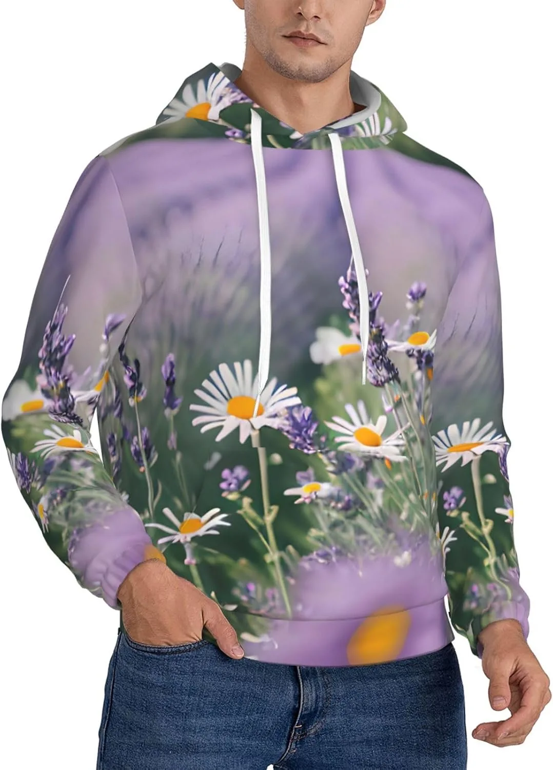 Мужская флисовая толстовка с капюшоном, мягкая, с карманом, принт lavender and daisies SamLng
Мужская флисовая толстовка с капюшоном, мягкая, с карманом, принт lavender and daisies SamLng