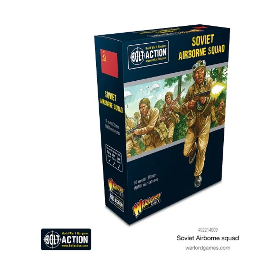 Советский воздушно-десантный отряд, Bolt Action - Soviet - Soviet Army (28mm)
Советский воздушно-десантный отряд, Bolt Action - Soviet - Soviet Army (28mm)
