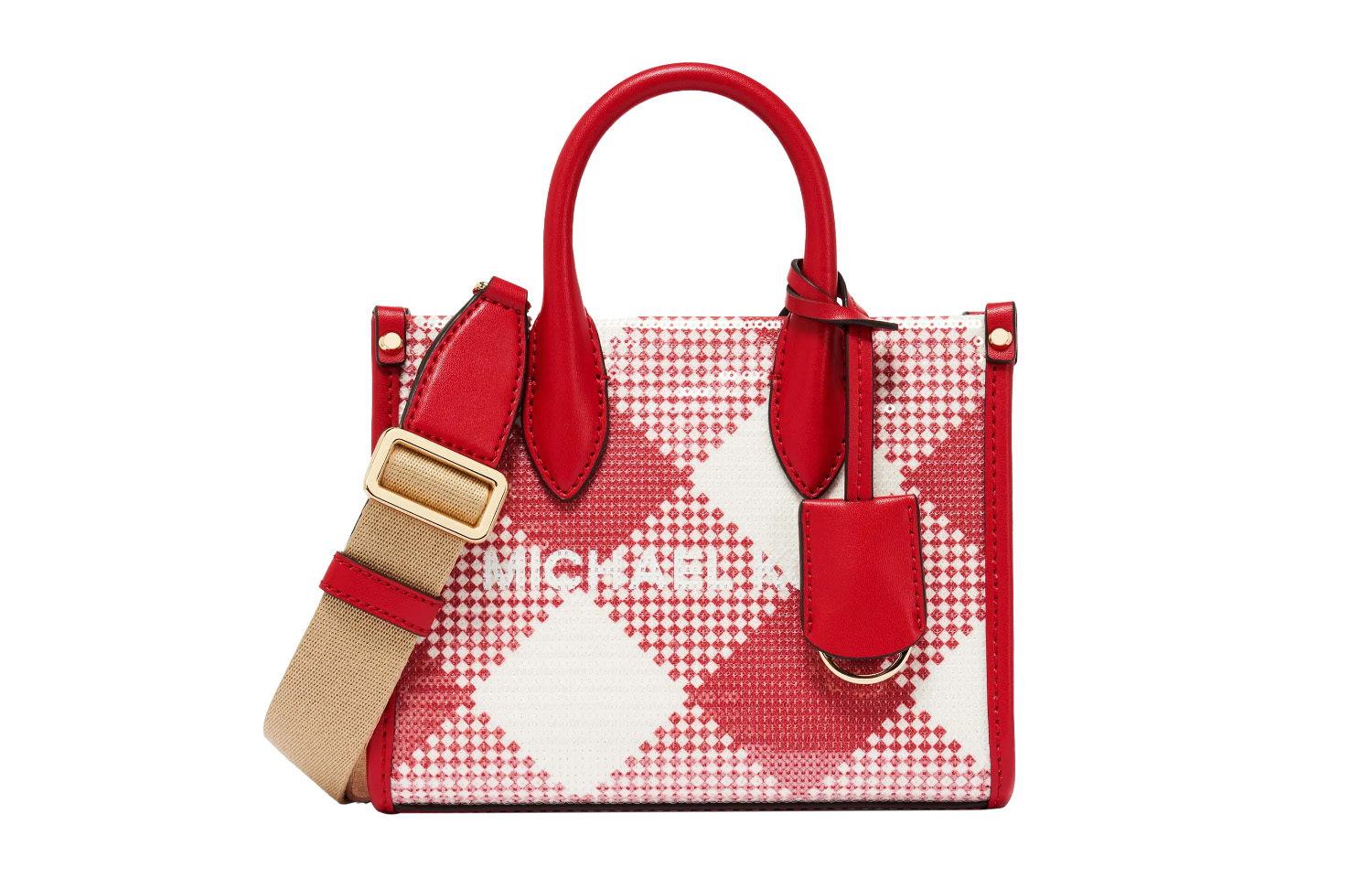 Сумка-тоут Mirella с принтом из искусственной кожи мини женская красная/белая MICHAEL KORS
Сумка-тоут Mirella с принтом из искусственной кожи мини женская красная/белая MICHAEL KORS