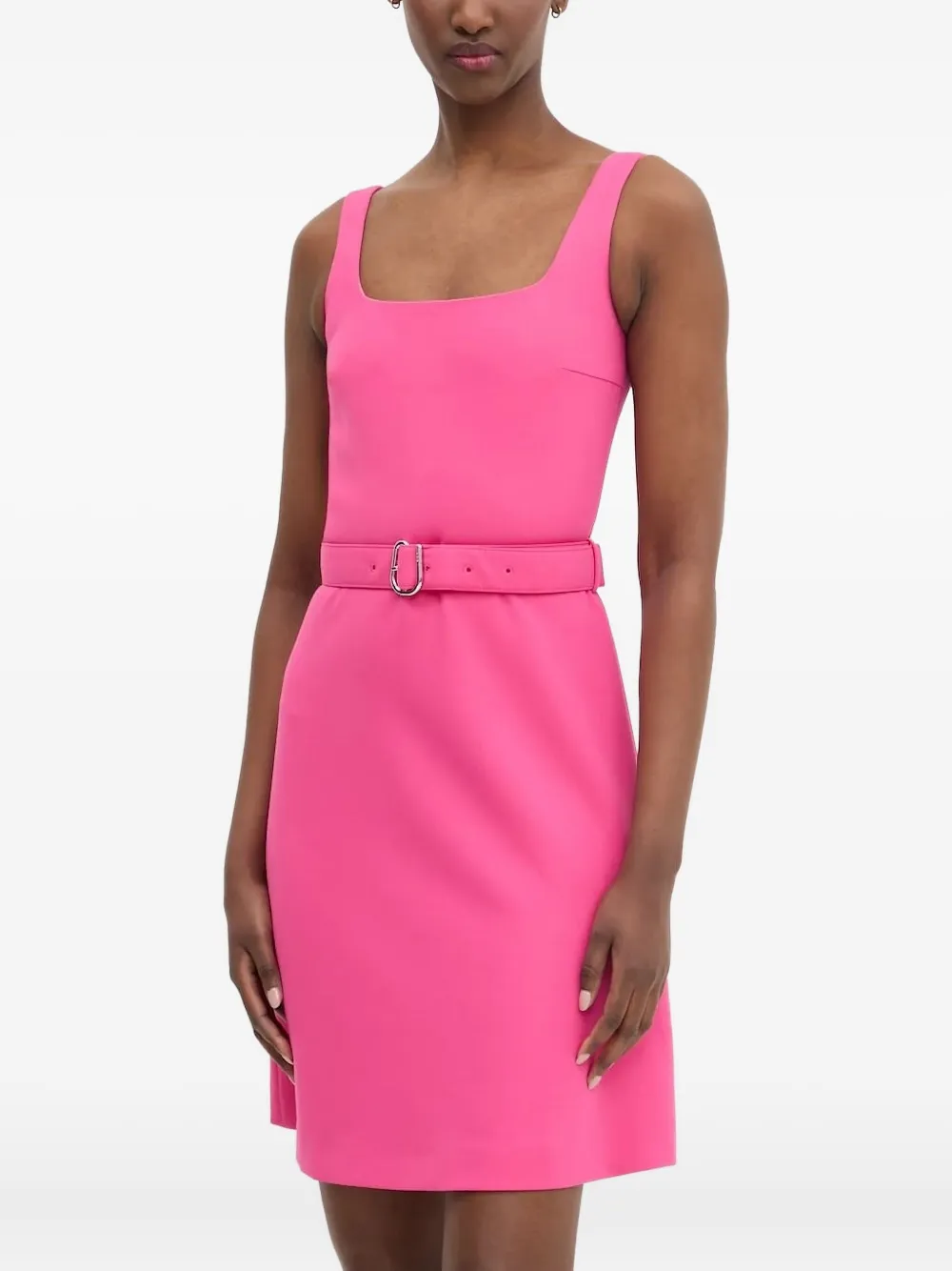 Мини-платье с квадратным вырезом и поясом HUGO, розовый
Мини-платье с квадратным вырезом и поясом HUGO, розовый