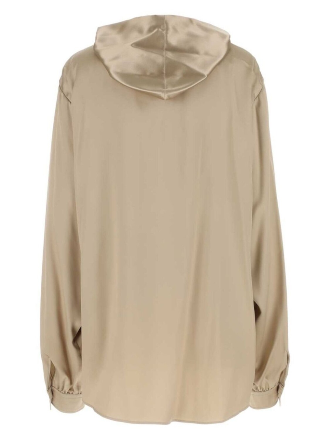 Balenciaga атласная рубашка с капюшоном, нейтральный цвет
Balenciaga атласная рубашка с капюшоном, нейтральный цвет