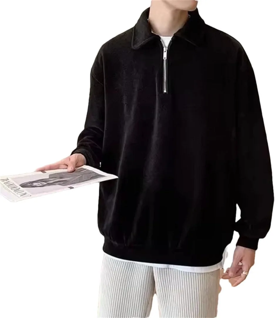 Мужской свитер с лацканом и молнией
Мужской свитер с лацканом и молнией