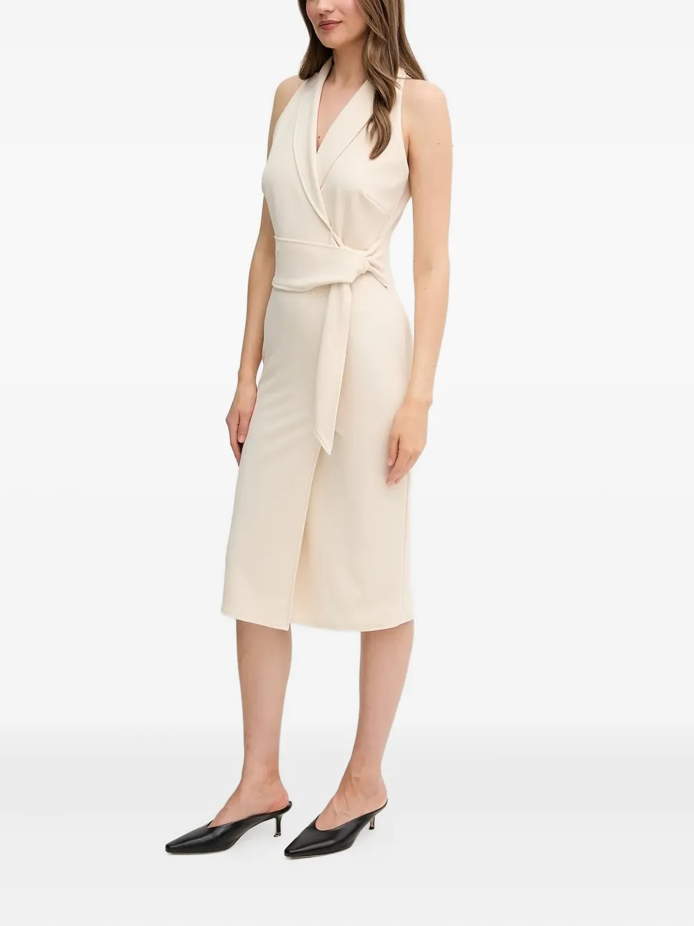 Платье миди с V-образным вырезом Sandro Ferrone, нейтральный
Платье миди с V-образным вырезом Sandro Ferrone, нейтральный