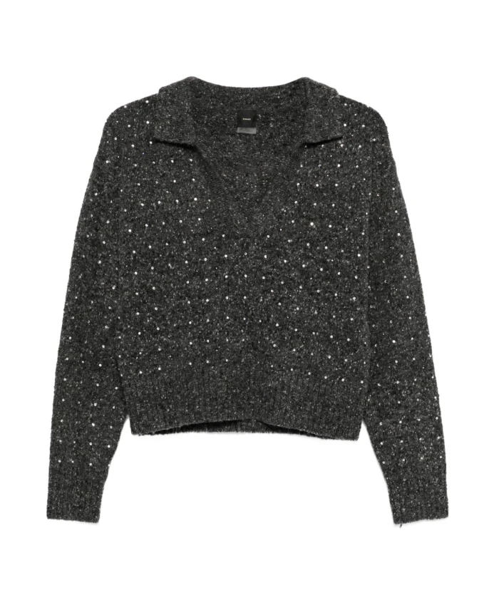 Серый черный пуловер AW25 Pinko, серый
Серый черный пуловер AW25 Pinko, серый