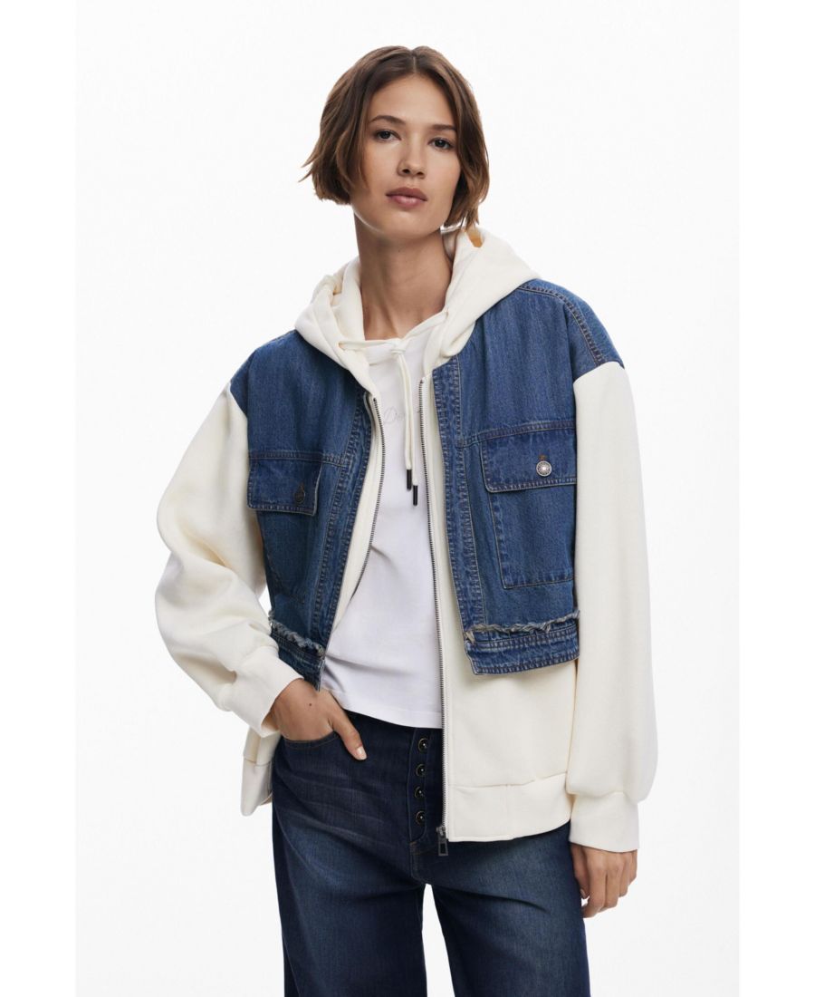 Женская джинсовая комбинированная толстовка Desigual, Medium beige
Женская джинсовая комбинированная толстовка Desigual, Medium beige