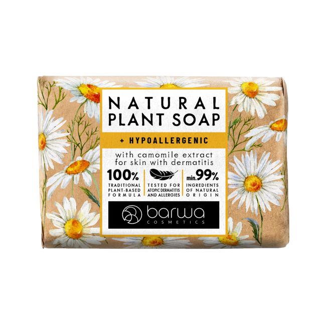 Натуральное растительное мыло для тела с экстрактом ромашки Barwa, 90 гр
Натуральное растительное мыло для тела с экстрактом ромашки Barwa, 90 гр