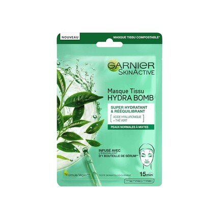 Тканевая маска Garnier SkinActive Hydra Bomb, увлажняющая и балансирующая для нормальной и комбинированной кожи
Тканевая маска Garnier SkinActive Hydra Bomb, увлажняющая и балансирующая для нормальной и комбинированной кожи