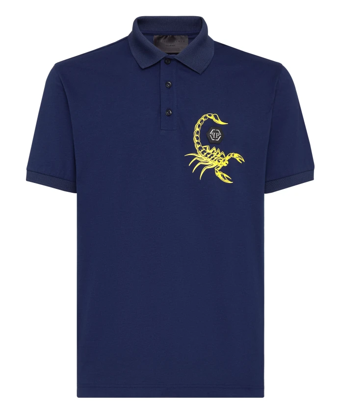 Приталенная рубашка-поло «Скорпион» Philipp Plein, синий
Приталенная рубашка-поло «Скорпион» Philipp Plein, синий