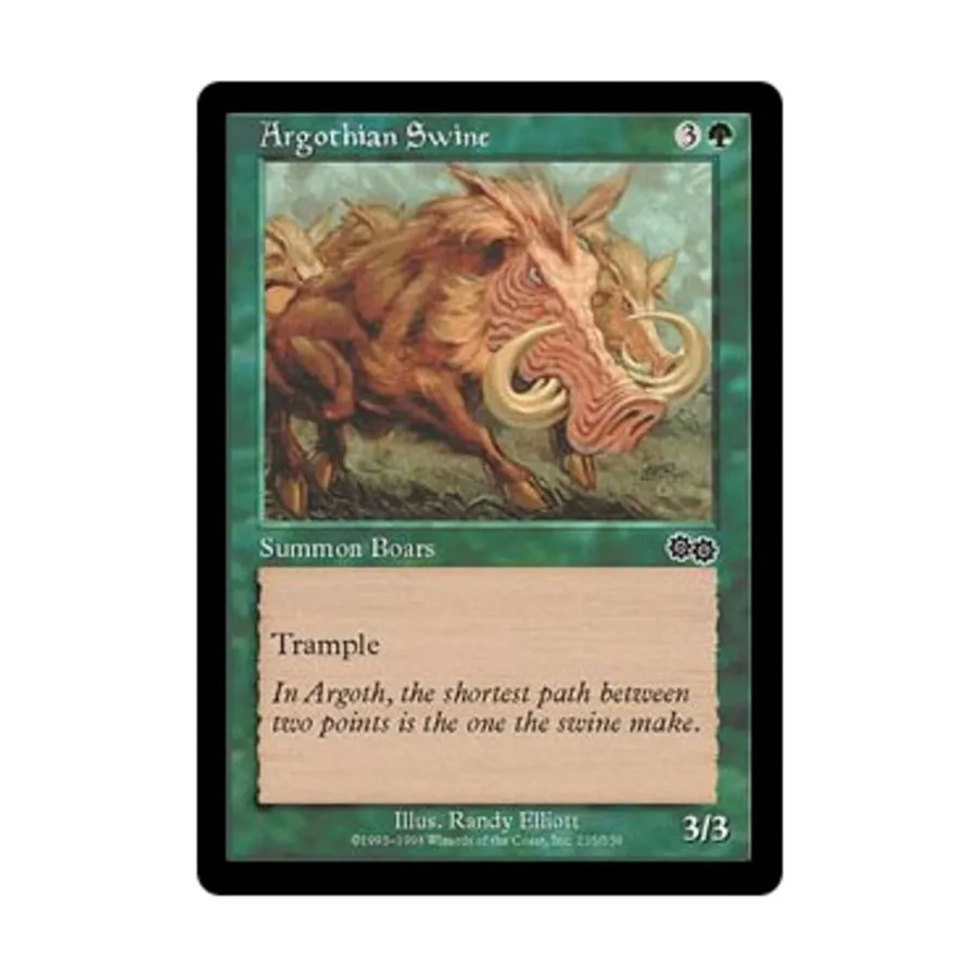 CCG Арготская свинья (C), MTG - Urza's Saga
CCG Арготская свинья (C), MTG - Urza's Saga